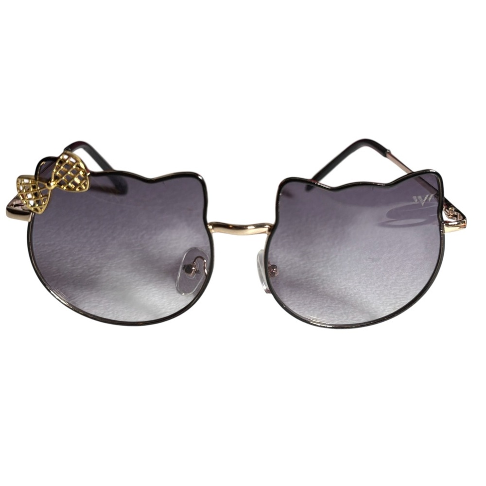 Hello Kitty Black and Gold Cat-Eye Sunglasses Kids Girls